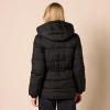 imageAmazon Essentials Womens Heavyweight Quilted Hooded Puffer Winter Jacket with Adjustable WaistBlack