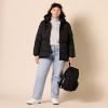 imageAmazon Essentials Womens Heavyweight Quilted Hooded Puffer Winter Jacket with Adjustable WaistBlack