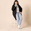 imageAmazon Essentials Womens Puffer Jacket Heavyweight Diamond Quilted Knee Length Winter CoatBlack
