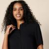 imageAmazon Essentials Womens RelaxedFit Fluid Twill ButtonDown Shirt Short Sold SeparatelyBlack