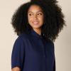 imageAmazon Essentials Womens RelaxedFit Fluid Twill ButtonDown Shirt Short Sold SeparatelyNavy