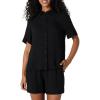 imageAmazon Essentials Womens RelaxedFit Fluid Twill ButtonDown Shirt Short Sold SeparatelyBlack
