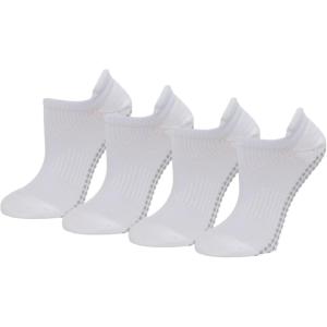 imageAmazon Essentials Womens Athletic Grip Ankle Socks 4 PairsWhite