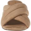 imageAmazon Essentials Womens Crossover Heeled Sandal with Padded Straps and Memory Foam InsoleBeige Faux Microsuede