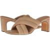 imageAmazon Essentials Womens Crossover Heeled Sandal with Padded Straps and Memory Foam InsoleBeige Faux Microsuede