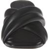 imageAmazon Essentials Womens Crossover Heeled Sandal with Padded Straps and Memory Foam InsoleBlack Faux Leather