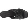 imageAmazon Essentials Womens Crossover Heeled Sandal with Padded Straps and Memory Foam InsoleBlack Faux Leather