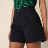 imageAmazon Essentials Womens HighRise RelaxedFit Elastic Back ShortBlack
