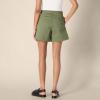 imageAmazon Essentials Womens HighRise RelaxedFit Elastic Back ShortDark Olive