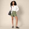 imageAmazon Essentials Womens HighRise RelaxedFit Elastic Back ShortDark Olive
