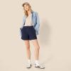 imageAmazon Essentials Womens HighRise RelaxedFit Elastic Back ShortNavy
