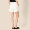imageAmazon Essentials Womens HighRise RelaxedFit Elastic Back ShortWhite