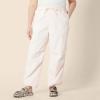 imageAmazon Essentials Womens MidRise RelaxedFit FullLength Parachute PantLight Pink