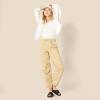 imageAmazon Essentials Womens MidRise RelaxedFit FullLength Parachute PantTan