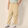 imageAmazon Essentials Womens MidRise RelaxedFit FullLength Parachute PantTan