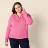 imageAmazon Essentials Womens RelaxedFit Midweight Cotton Polo Pullover SweaterHot Pink