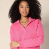 imageAmazon Essentials Womens RelaxedFit Midweight Cotton Polo Pullover SweaterHot Pink