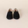 imageAmazon Essentials Womens Soft Moccasins Toe LoaferBlack Faux Microsuede