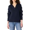 imageAmazon Essentials Womens RelaxedFit Midweight Cotton Polo Pullover SweaterNavy