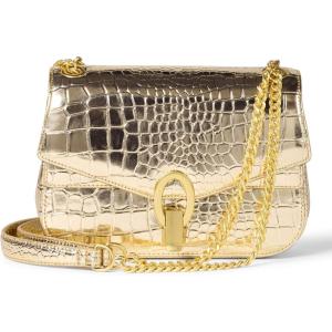 imageAmazon Essentials Chain Shoulder BagGold Faux Crocodile