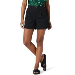 imageAmazon Essentials Womens HighRise RelaxedFit Elastic Back ShortBlack