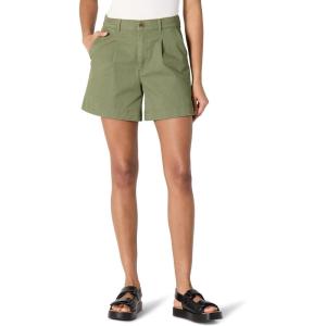 imageAmazon Essentials Womens HighRise RelaxedFit Elastic Back ShortDark Olive