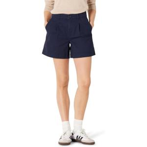 imageAmazon Essentials Womens HighRise RelaxedFit Elastic Back ShortNavy