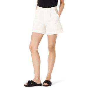 imageAmazon Essentials Womens HighRise RelaxedFit Elastic Back ShortWhite