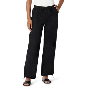 imageAmazon Essentials Womens MidRise RelaxedFit FullLength Parachute PantBlack