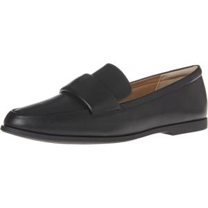 imageAmazon Essentials Womens Soft Moccasins Toe LoaferBlack Faux Leather