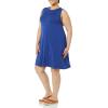 imageAmazon Essentials Womens Jersey RelaxedFit MuscleSleeve Swing Dress Previously Daily Ritual