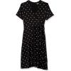 imageAmazon Essentials Womens Short Sleeve FauxWrap DressBlack Dots