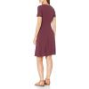 imageAmazon Essentials Womens Short Sleeve FauxWrap DressBurgundy
