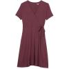 imageAmazon Essentials Womens Short Sleeve FauxWrap DressBurgundy