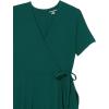 imageAmazon Essentials Womens Short Sleeve FauxWrap DressJade Green
