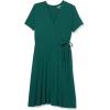 imageAmazon Essentials Womens Short Sleeve FauxWrap DressJade Green