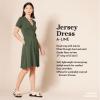 imageAmazon Essentials Womens Short Sleeve FauxWrap DressJade Green