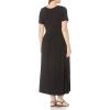 imageAmazon Essentials Womens ShortSleeve Waisted Maxi Dress Available in Plus SizeBlack
