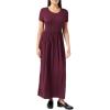imageAmazon Essentials Womens ShortSleeve Waisted Maxi Dress Available in Plus SizeBurgundy