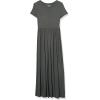 imageAmazon Essentials Womens ShortSleeve Waisted Maxi Dress Available in Plus SizeCharcoal Heather
