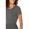 imageAmazon Essentials Womens ShortSleeve Waisted Maxi Dress Available in Plus SizeCharcoal Heather