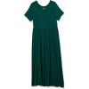 imageAmazon Essentials Womens ShortSleeve Waisted Maxi Dress Available in Plus SizeJade Green