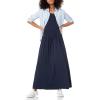 imageAmazon Essentials Womens ShortSleeve Waisted Maxi Dress Available in Plus SizeNavy