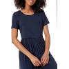 imageAmazon Essentials Womens ShortSleeve Waisted Maxi Dress Available in Plus SizeNavy