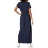imageAmazon Essentials Womens ShortSleeve Waisted Maxi Dress Available in Plus SizeNavy