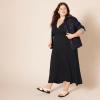 imageAmazon Essentials Womens Waisted Maxi Dress Available in Plus SizeBlack