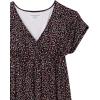 imageAmazon Essentials Womens Waisted Maxi Dress Available in Plus SizeBlack Confetti Print