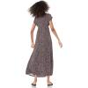 imageAmazon Essentials Womens Waisted Maxi Dress Available in Plus SizeBlack Confetti Print