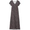 imageAmazon Essentials Womens Waisted Maxi Dress Available in Plus SizeBlack Confetti Print