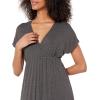imageAmazon Essentials Womens Waisted Maxi Dress Available in Plus SizeCharcoal Heather